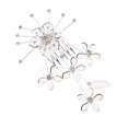 thumbnail image 1 of Accesorio para el cabello con forma de flor de cristal con purpurina Yuyangstore Cabezal nupcial de boda, 1 of 8