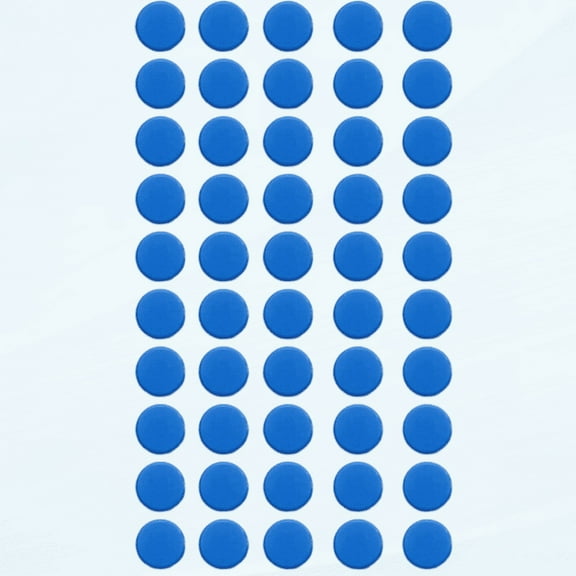 50 Pack Blue Office Magnets, Heavy Duty Round Magnets for Refrigerator, Whiteboard, Locker (Blue)