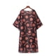 thumbnail image 5 of Nueva gasa de las mujeres del kimono de impresión dobladillo asimétrico flojo de la blusa de vest Romacci Kimono, 5 of 7