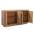 thumbnail image 3 of Taran Designs Lark 4-door Carved Solid Wood Sideboard in Beige, 3 of 6