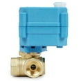 thumbnail image 5 of U. S. Solid 3 Way L Type IP67 Motorized Ball Valve with Hand Wheel 3/8 in NPT Standard Port Brass AC 110-230V 2 Wire Auto Return Wiring Normally Closed Blue Casing, 5 of 9