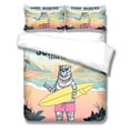 thumbnail image 1 of Dibujos animados Duvet Cover Skateboard Pattern Patrón de Hogares Acolchado Cubierta Caja Caja de múltiples Tamaño Conjunto de edredones para jóvenes adultos M 3 piezas Eigraketly HA011559-07, 1 of 7