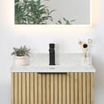 thumbnail image 4 of Fondis 24 in.W Engineered Stone Vanity Backsplash in Grain White, 4 of 7
