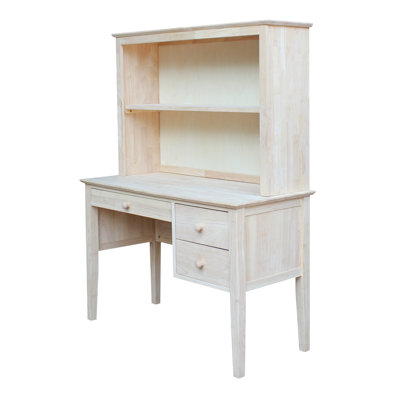 Brooklyn Desk With Hutch Unfinished Walmart Com