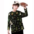 thumbnail image 6 of ITSAME Boys Girls Christmas Long Sleeve Shirt, Round Neck Casual Fashion Xmas Graphic Fall Pullover Holiday Tops Multicolor 5T, 6 of 7