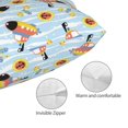 thumbnail image 3 of Kdxio Cotton Pillow Cases 20"x30" Pillowcases,Soft and Breathable Bedroom Pillow Cases-Submarine With Fishes Undersea-No Pillow Core, 3 of 5