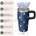 thumbnail image 3 of 20OZ Dog Pattern Travel Tumbler with Handle Stainless Steel Insulated Cup Thoughtful Dog Lover Gifts Unique Birthday Christmas Presents for Dog Lovers Women Men Durable and Long Lasting, 3 of 6