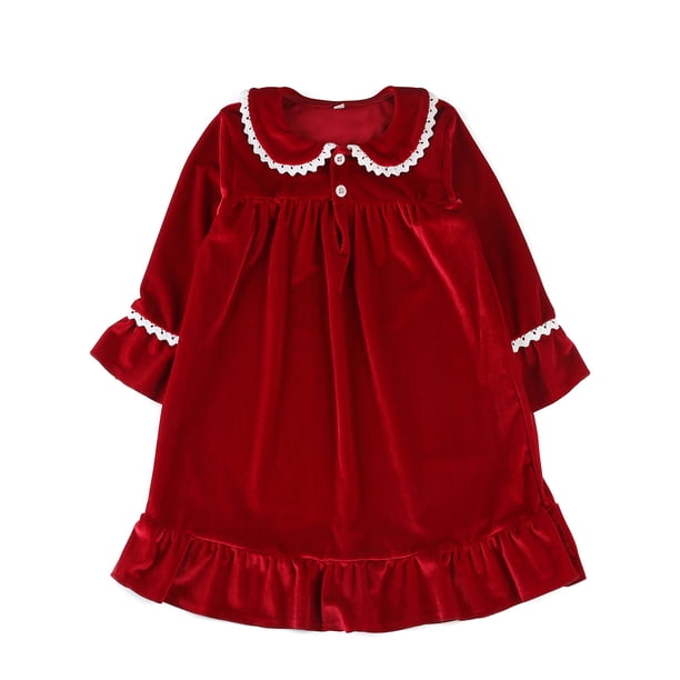 Pijamas de terciopelo de invierno a juego para hermanos de Ruffkids, pijamas para niños, ropa de bebé para la familia, ropa de estar por casa, conjuntos de pijamas navideños rojos para niños y niñas