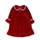 thumbnail image 1 of Pijamas de terciopelo de invierno a juego para hermanos de Ruffkids, pijamas para niños, ropa de bebé para la familia, ropa de estar por casa, conjuntos de pijamas navideños rojos para niños y niñas, 1 of 5