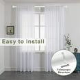 thumbnail image 4 of 72-144 Inches Curtain Rods for Window, 1 Inch Diameter Drapery Rod with Resin Finials, Ideal Adjustable Heavy Duty Single Curtains Rod for Bedroom, Living Room Decoration, Matte White, 4 of 10