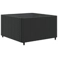 thumbnail image 3 of vidaXL 7 Piece Garden Lounge Set with Cushions Black Poly Rattan, 3 of 5