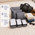 thumbnail image 7 of Brookstone Packing Cubes for Travel Multi-Functional Luggage Organizers for Suitcase 6 Piece, 7 of 7