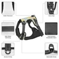 thumbnail image 3 of Vsdgher Boho Pattern Dog Harness,No Pull Pet Harness with Soft Padded Handle,Adjustable Reflective Vest with 2 Buckles,4 Slide Buckles,S-XL Large, 3 of 5