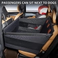 thumbnail image 3 of Large Dog Car Seat,Back Seat Extender for Dogs,Waterproof Medium Dog Seat Cover for Backseat, Pet Bed for Car Hammock(Black-L), 3 of 6