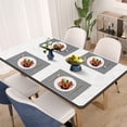 thumbnail image 2 of VCVCOO Reversible Farmhouse Rustic Cloth Placemats Set of 6, Linen Fabric, Machine Washable, Heat Resistant, Gray, 2 of 10