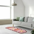 thumbnail image 5 of Area Rug Clearance Rugs for Living Room Soft Flower Bedroom Bedside Floor Mat living Room Coffee Table Non Slip Carpet Washable Rug 47.24x19.69 in for Bedroom Decor, 5 of 6