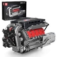 thumbnail image 1 of Set de construcción Mould King, maqueta de motor V8, 33 x 17 x 15 cm, 1 of 6