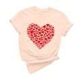 thumbnail image 3 of VKOYWKM T Shirts for Women Valentines Day Shirts Cute Heart Print Short Sleeve T-Shirts Valentine Tops Holiday Crew Neck Valentines Day Heart Shirts, 3 of 7