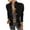 Black, variant on Olyvenn Double-Breasted Stand Collar Jacket for Women Dressy Slim Fit Business Casual Long Sleeve Cardigans Jacket White S