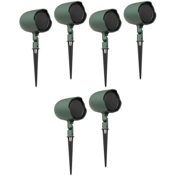 (6) JBL GSF3-GN 3" Landscape Ground Stake or Wall Mount 70v Commercial Speaker