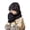 Black, variant on HNMKIU Winter Knitted Woolen Children Hat Scarf Three Piece Set with Ear for Big Kids 4-10 Years Warm Outdoor Accessory Black - One Size
