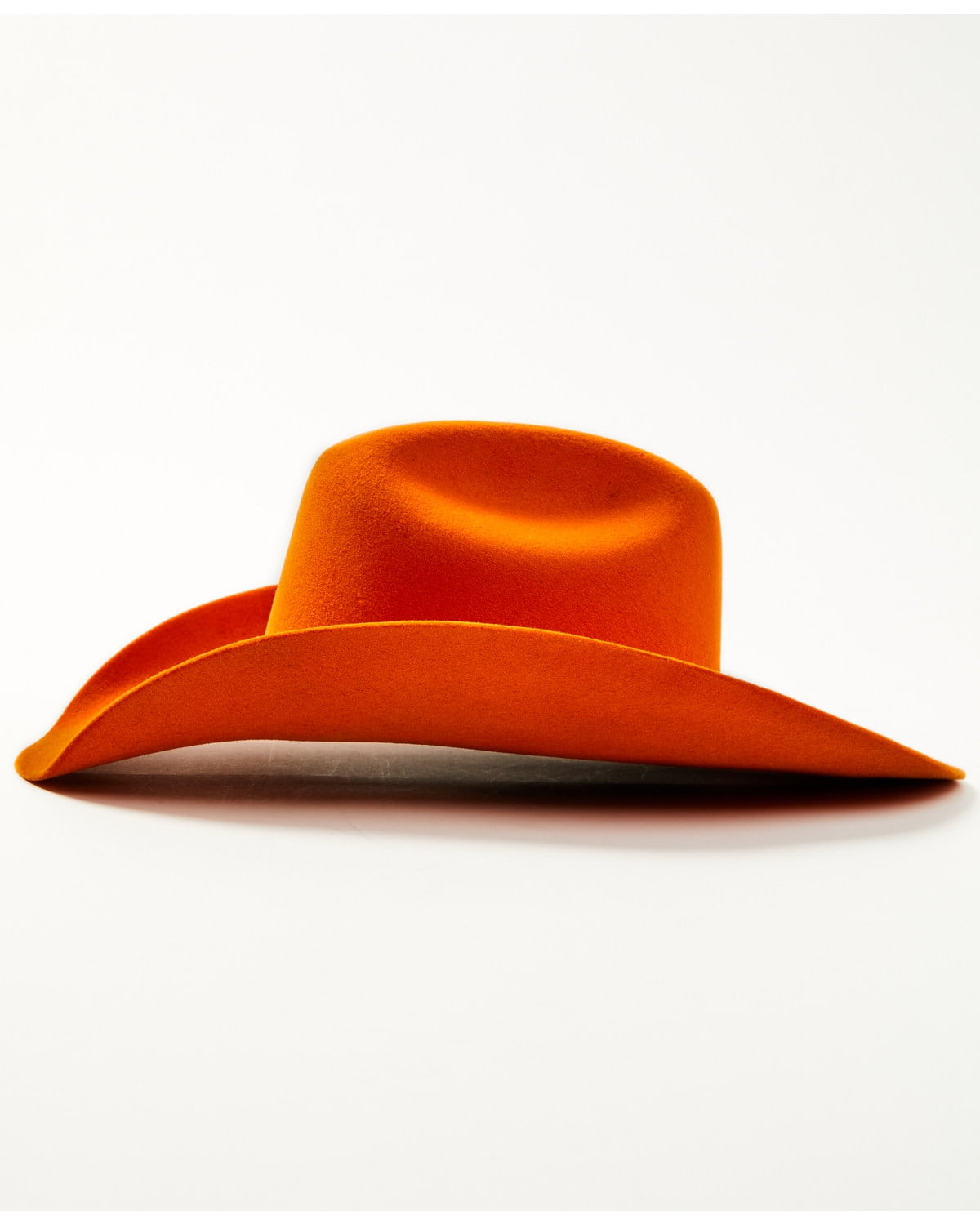 Serratelli Unisex Cattleman Felt Cowboy Hat Orange 7 1/8