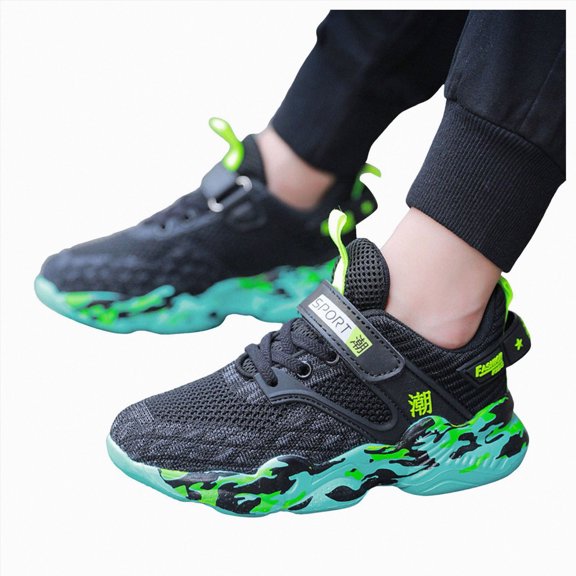 NIEWTR Kids Shoes Boys Lightweight Breathable Sneakers Athletic Running Shoes (Little/Big Kids) for Walking, Running Gym and Fitness Training