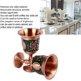 thumbnail image 4 of Copa De Vino De Metal Vintage, aleación De Zinc Premium, Copas De Metal Retro Decorativas En Relieve Para Bar De Casa, 2 Piezas, Con Café, Té, Uso De Café Con Leche, Para, 4 of 7