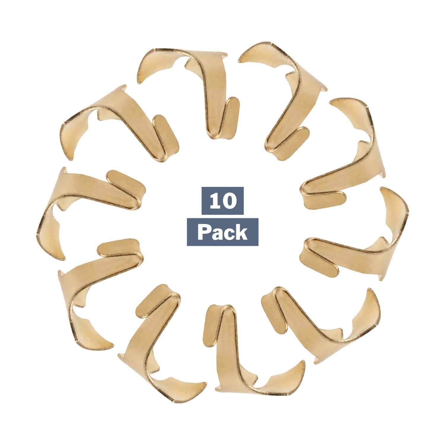 STAS Molding Hooks for Picture Rails and Crown Moulding - 10 Pack