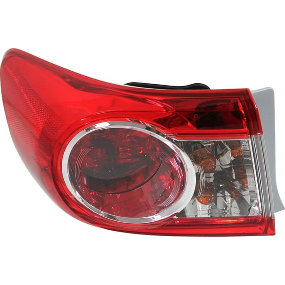 Tail Light Compatible With 2011-2013 Toyota Corolla Left Driver With bulb(s)
