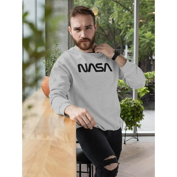 NASA Nasa Modern Logo Sweatshirt Men -NASA Designs, Male Medium