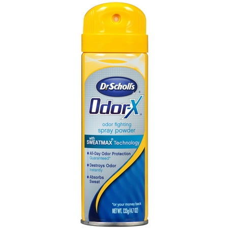 Odor-X Odor Fighting Spray Powder, 4.7 oz (Best Shoe Odor Spray)