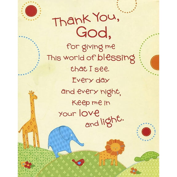 Catholic print picture - thank you God 2 - 8" x 10" ready to be framed