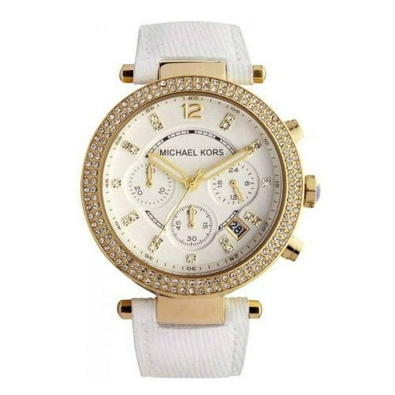 Michael Kors Parker Chronograph Gold Dial Ladies Watch MK2290