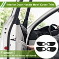 thumbnail image 2 of Recubrimiento del Tazón del Mango de la Puerta Interior para Nissan NP300 Navara 2015-2019 Negro Fibra de Carbono ABS 4 Pcs, 2 of 6