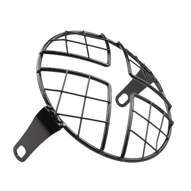 El protector de malla para parrilla de faro delantero de motocicleta de 5.75 reemplaza accesorio, decoración, fácil de instalar, pantalla de lámpara, , forma de X Red en forma de X