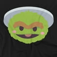 thumbnail image 2 of Sesame Street Oscar The Grouch Kawaii Face Unisex Adult Tall T Shirt (X-Large) Black, 2 of 3