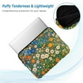 thumbnail image 2 of FORMRS 13"-13.3" Laptop Sleeve Protective Case Soft Carrying Quilted Computer Bag Cover, Orange Floral Garden, 2 of 7