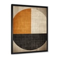 thumbnail image 2 of Designart "Orange and Black Geometric Wind Shapes" Abstract Framed Wall Art - Modern Orange Abstract Collages Bedroom Framed Canvas Wall Art, 2 of 6