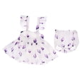 thumbnail image 2 of Conjunto de trajes de pantalones de vestir florales sin mangas de fiesta de princesa sin mangas de verano para niñas dulces para niños 6-12M Baoblaze Vestido de flores sin mangas, 2 of 8