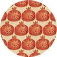 thumbnail image 1 of Ahgly Company Machine Washable Indoor Round Transitional Yellow Orange Area Rugs, 5' Round, 1 of 7