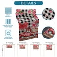 thumbnail image 6 of Pink Valentine's Day Table Runner 36 Inches Long Farmhouse Dress Scarves, Love Heart Roses Gnomes Truck Plaid Dining Tablerunner for Coffee Table/Kitchen Island/Party Décor, Small 13" x 36", 6 of 8