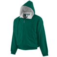 thumbnail image 1 of 3281A Veste à Capuche en Taffetas pour Jeunes - Doublée en Polaire, Vert Foncé - Large, 1 of 1