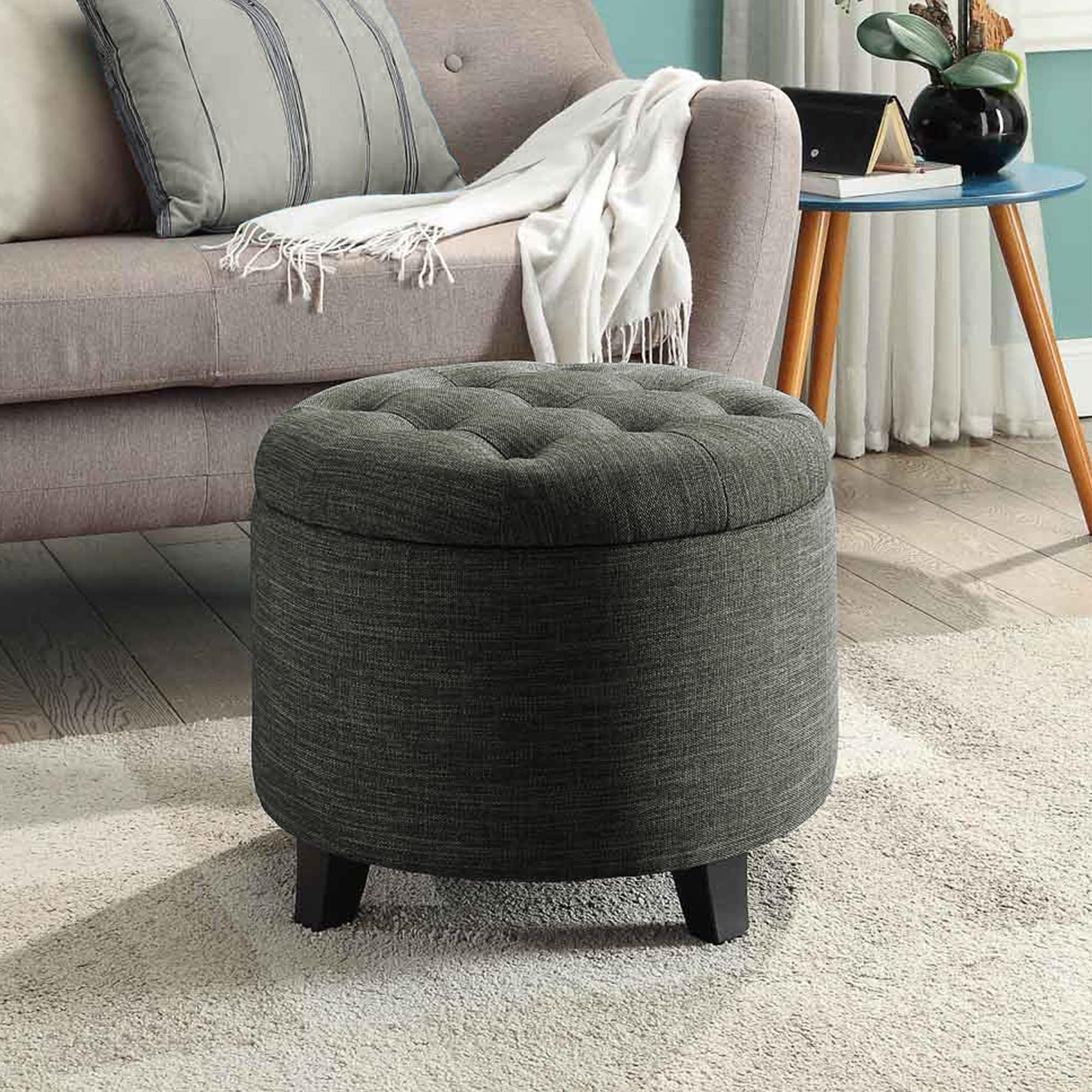 Copper grove payara round storage ottoman outlet