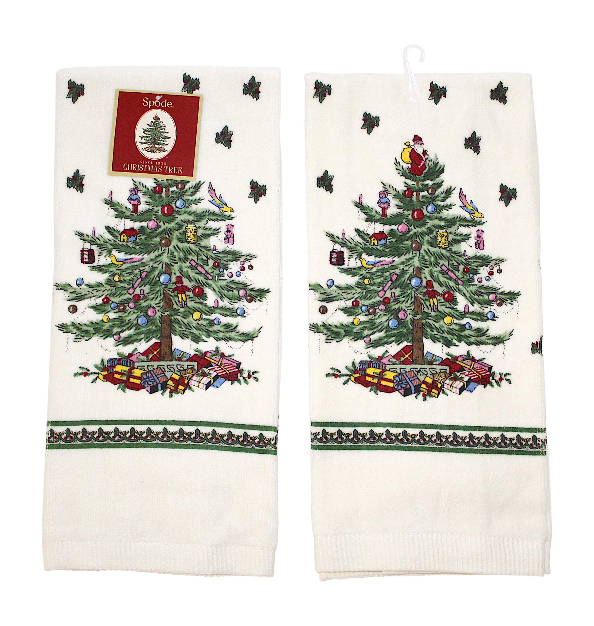 Spode Christmas Tree Kitchen Towel Set of 2 (Full Tree)