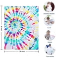 thumbnail image 4 of Colorful Tie Dye Pattern Blanket,Comfortable Soft Flannel Throw Blanket,All Season,Warm Lightweight Blankets for Sofa Bed Couch Living Room Chair,30"x40", 4 of 4