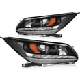 thumbnail image 2 of CCIYU headlights assembly For Honda Accord 2013-2015 With protective coating Black Housing Amber Reflector Clear Lens, 2 of 5