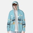 thumbnail image 4 of Goofa Let's Go on an Adventure Printed Women's UPF 50+ Sun Protection Hoodie Jacket Lightweight Long Sleeve Sun Shirt for Women with Pocket Hiking Outdoor-XX-Large, 4 of 9