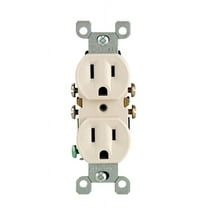 Leviton  15 amps 125 volt Light Almond  Outlet  5-15R  10 pk