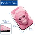 thumbnail image 4 of Monkey Soft Furry Printed Car Armrest Cover 12.5x8.2 Inch - Comfortable Armrest Pad Accessories, 4 of 6